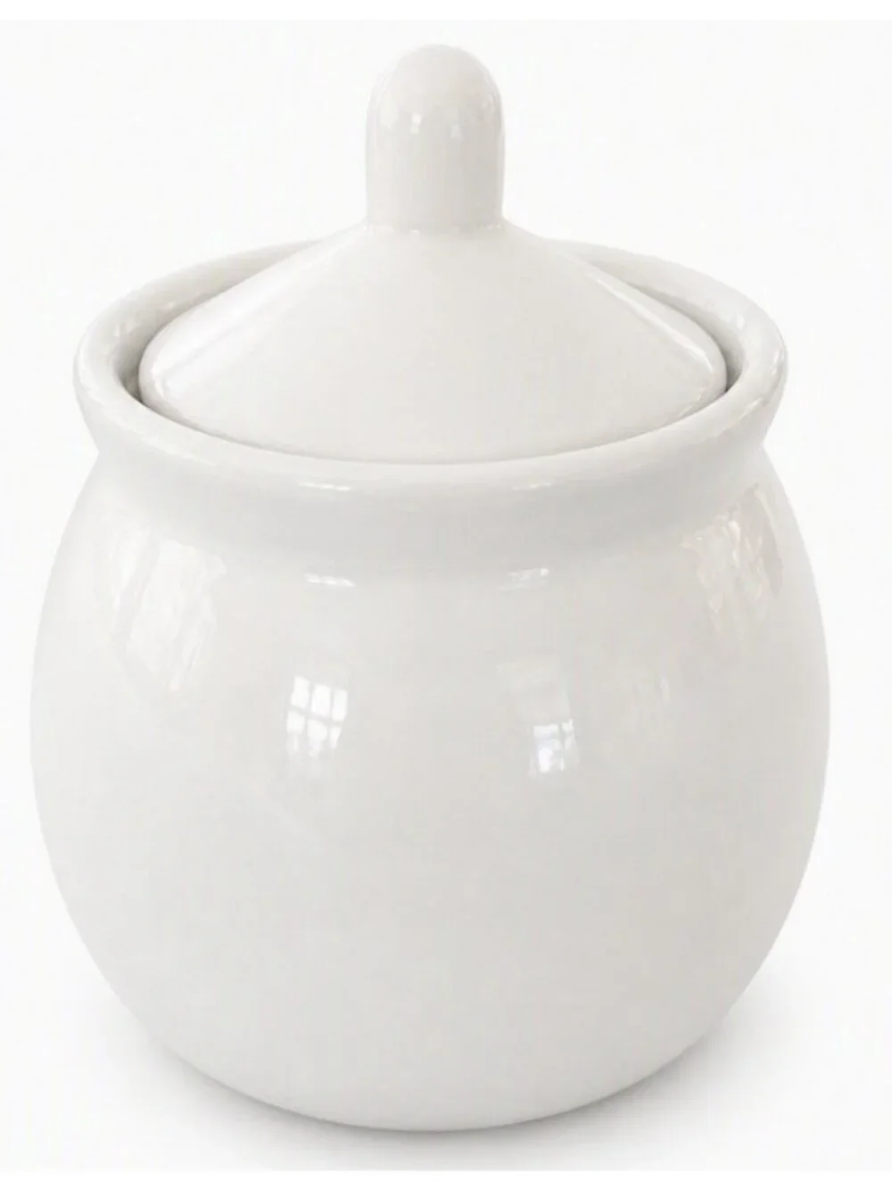 Rae Dunn SCOOP Canister Jar w/Lid White Ceramic Artisan Collection by Magenta